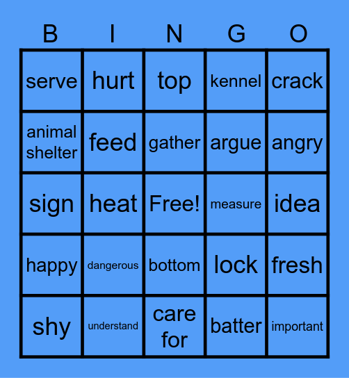 GAME DAY FRIDAY! Bingo Card