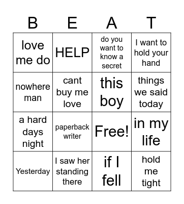 1964 BINGO Red Rocks 2023 Bingo Card