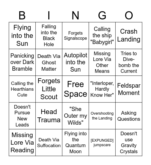 Blazing Those Wilds Bingo Card