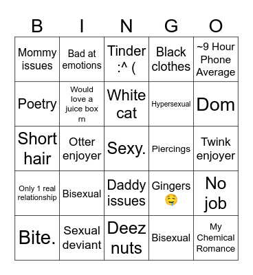Bingorus Bingo Card