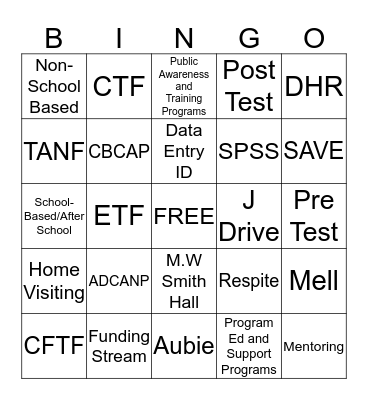 CTF Bingo Card