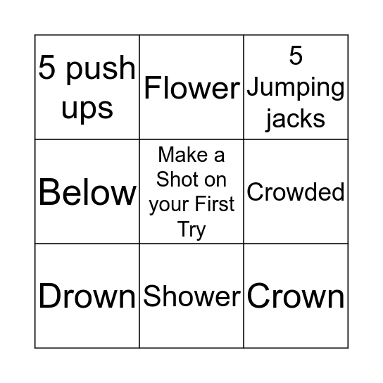 Reading Bingo Card