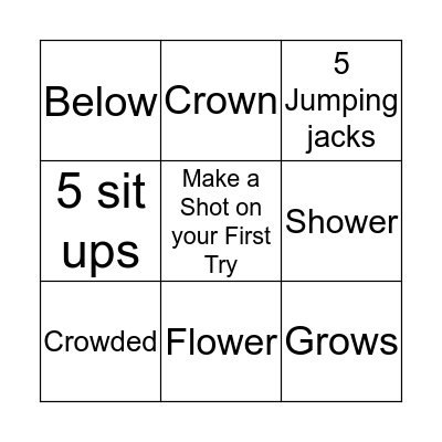 Reading Bingo Card