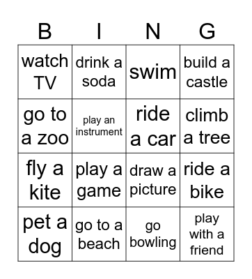 Back to School - 3rd Grade Bingo Card