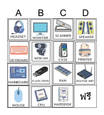 Computer Bingo Card