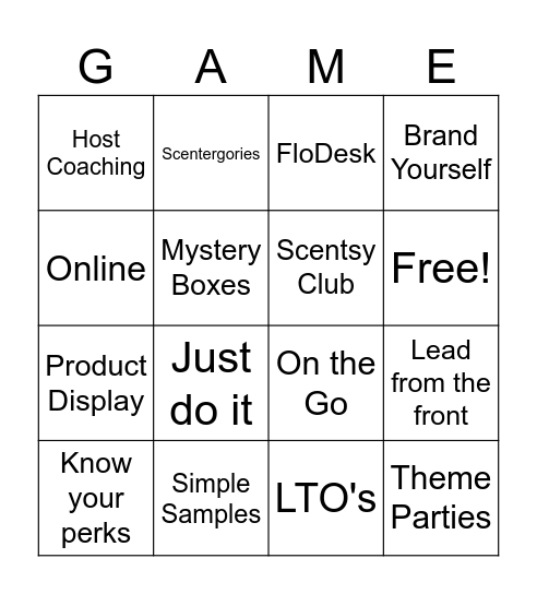 VCR - Victorian Cousin Reunion Bingo Card