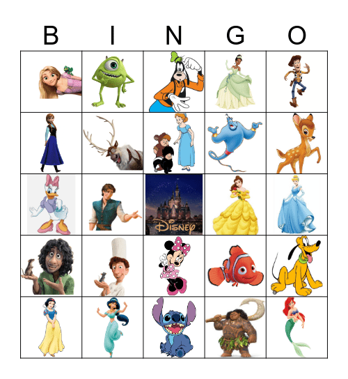 Disney Bingo Card