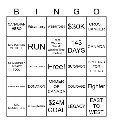 2023 BINGO Card
