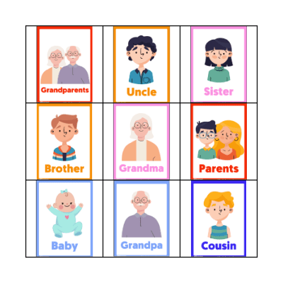 FAMILY Bingo Card