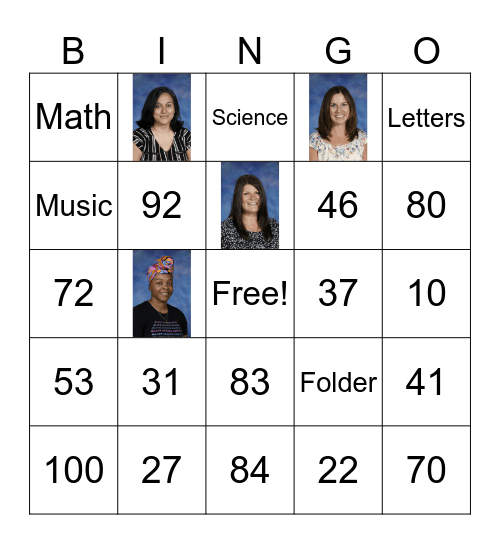 Back to School Bingo! Bingo Card