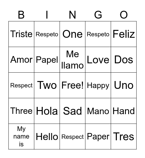 Day 3 Bingo - Bingo Card