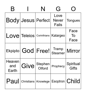 Labor of Love ~ Week 5 Bingo Card