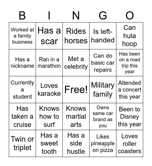 COMMON THREAD Bingo Card