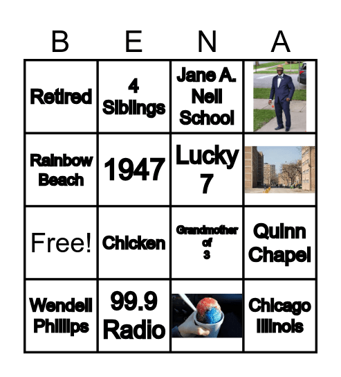BENA'S BINGO Card