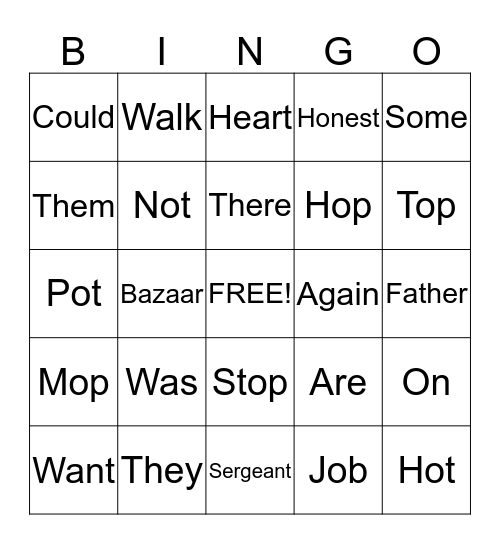 Lauren's BINGO!  Bingo Card