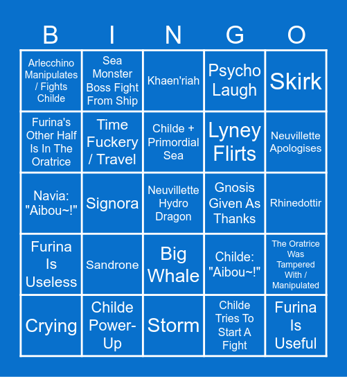 jenpai bingo Card