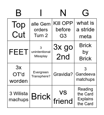 BRO BINGO 2023 Bingo Card