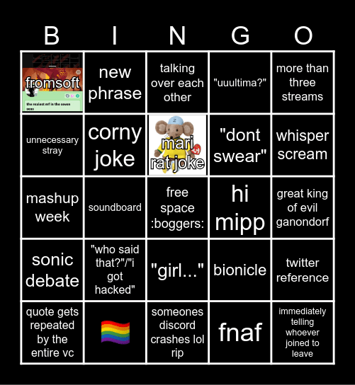 bau vc bingo Card
