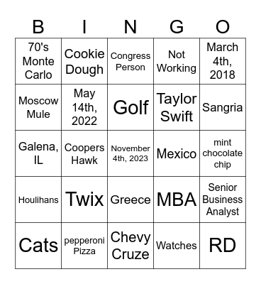 Bingo Card