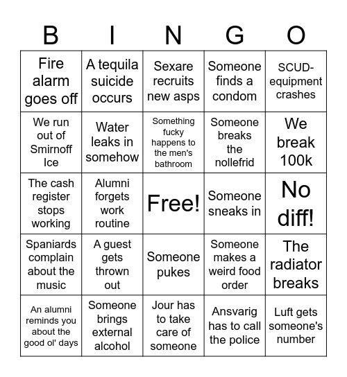 BACK 2 SCHOOL-BINGO Card