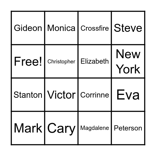 ♡Bared to You♡ Bingo Card