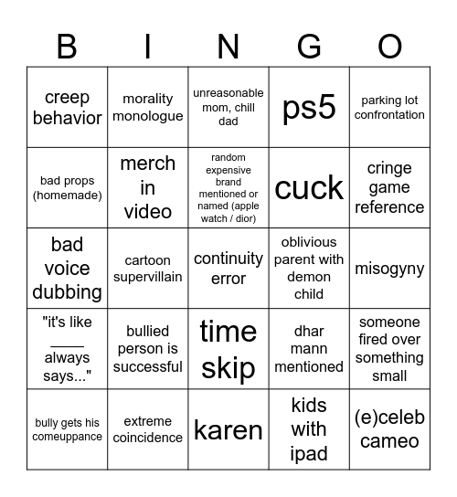 Dhar Mann Bingo Card dhar-mann-bingo-card