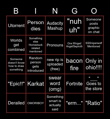 LagsMBH Gartic Phone Bingo Card