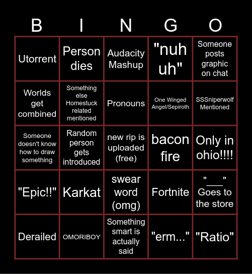 LagsMBH Gartic Phone Bingo Card