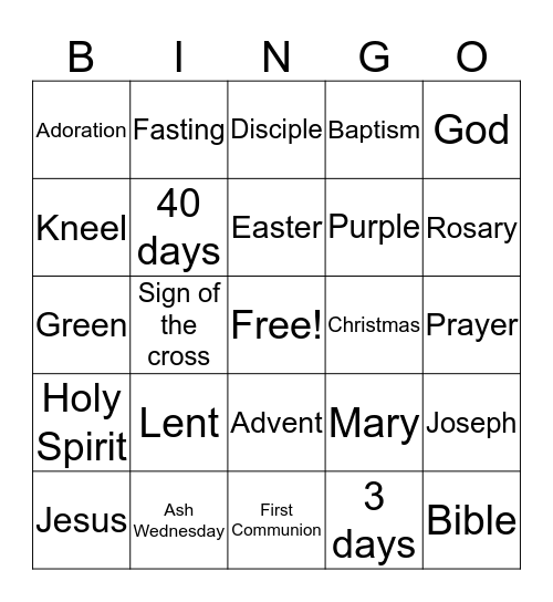 RE Bingo Card