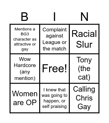 Mike Phrases Bingo Card