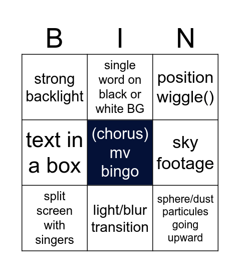 Bingo Card