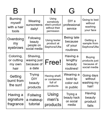 Society of Cosmetic Scientists Ice-Breaker Bingo Card