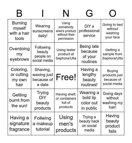 Society of Cosmetic Scientists Ice-Breaker Bingo Card