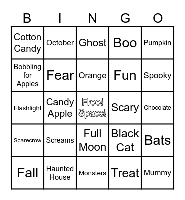 HALLOWEEN  BINGO Card