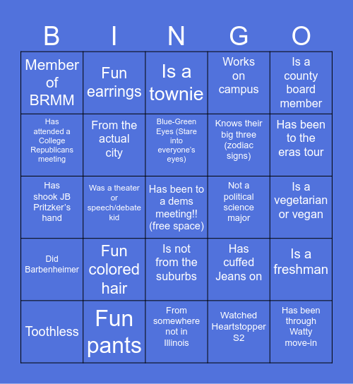 DEMS BINGO Card