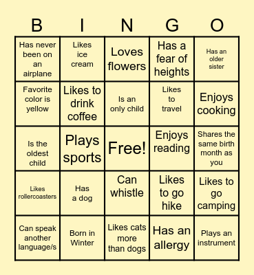 SRC: Youth Programs: Babysitting 2023 Bingo Card