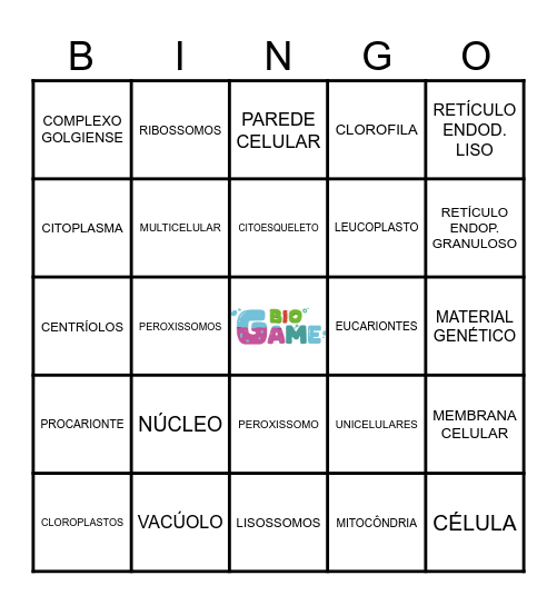 Bingo Citologia Bingo Card