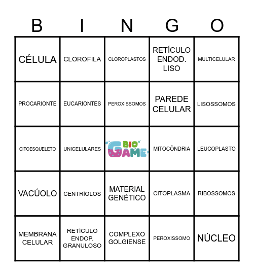 Bingo Citologia Bingo Card