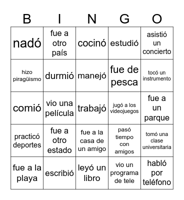 BINGO Card