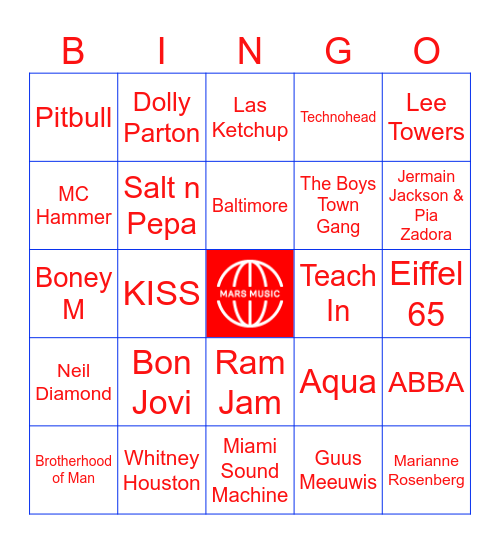 Guilty Pleasures Bingo Card