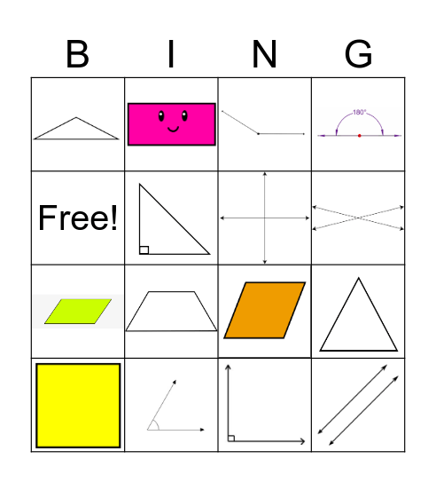 Geometry & Angles Bingo jaimes! Bingo Card