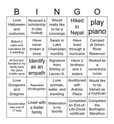 HC Staff Round-up Bingo Card
