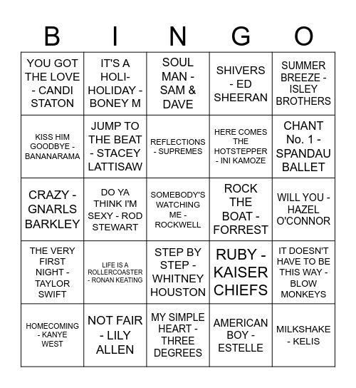 THE BARN HOUSE Bingo Card