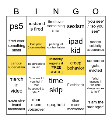 Dhar Mann Bingo v2 Bingo Card