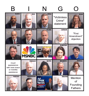 State's Evidence / Flip-n-Sing / Plea Deal Bingo Card