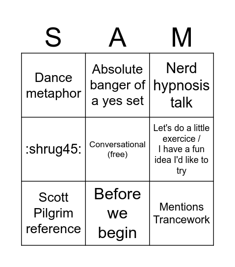 The Three Musketeers Bingo Card