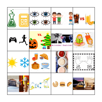 THIS or THAT BINGO Card