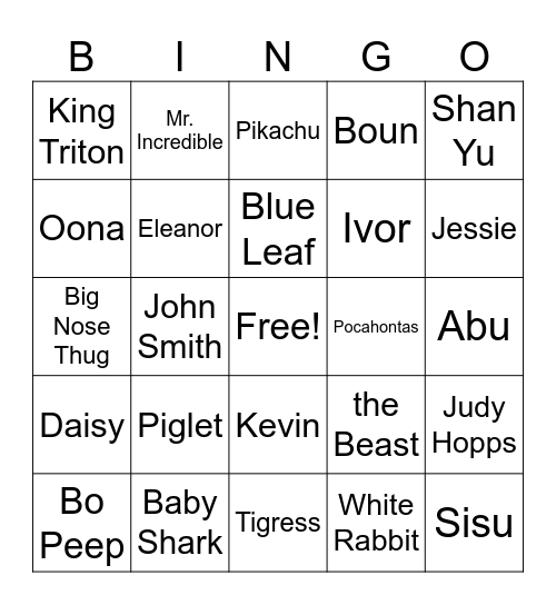 Andy - Sound Of The Underground  1 - part 1 Bingo Card