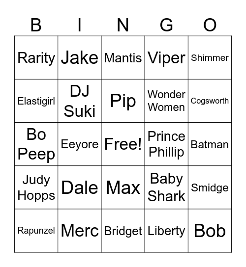 01Mon740 - Tracker Bingo Card