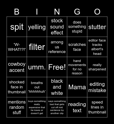 Flamingo / AlbertsStuff bingo Card